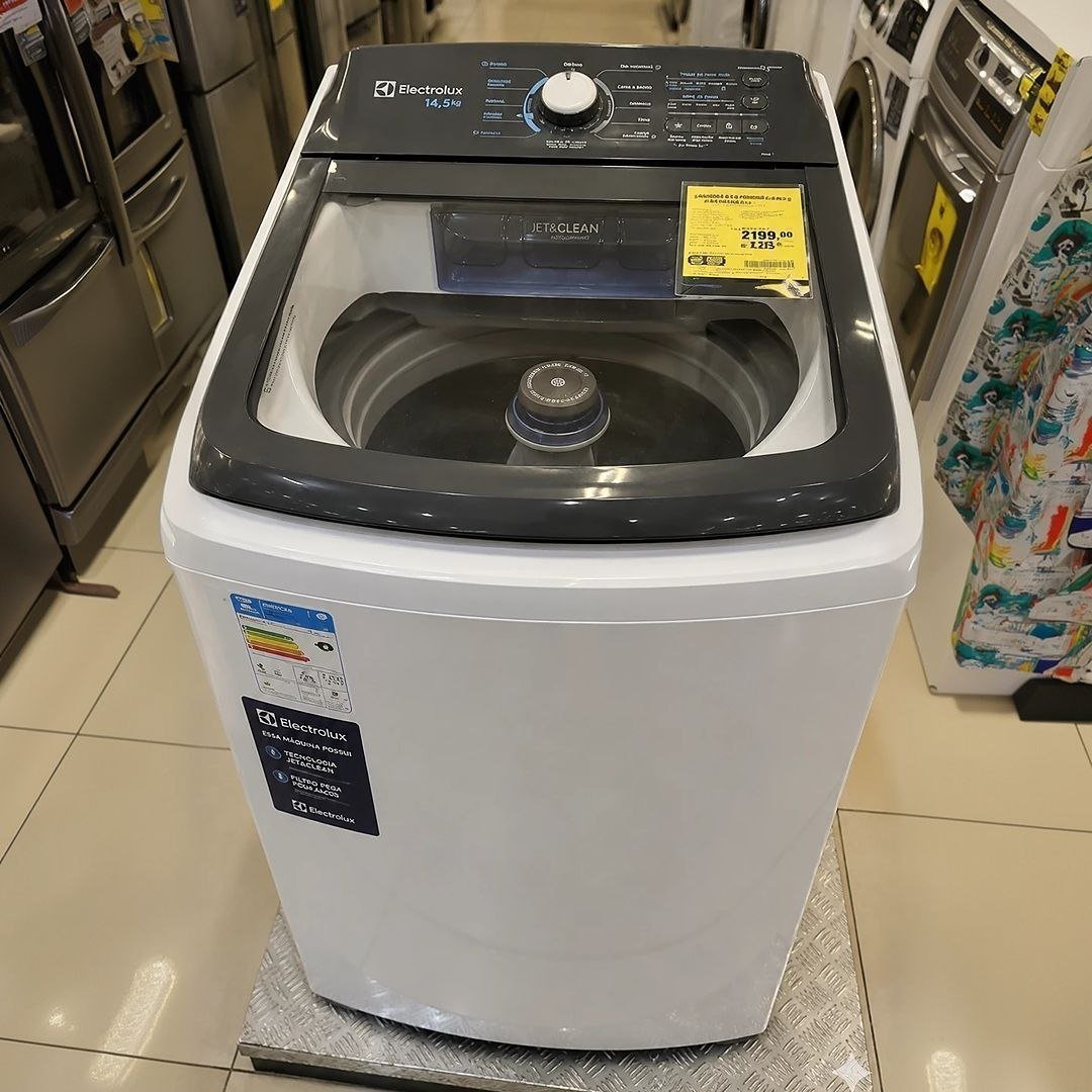 Lavadora De Roupas Electrolux 14,5kg LEE15  Cesto Inox 11 Programa 110V