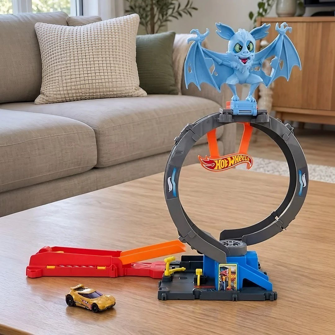 Pista Hot Wheels City Loop Ataque Do Morcego - Mattel 2024 Cor Colorido
