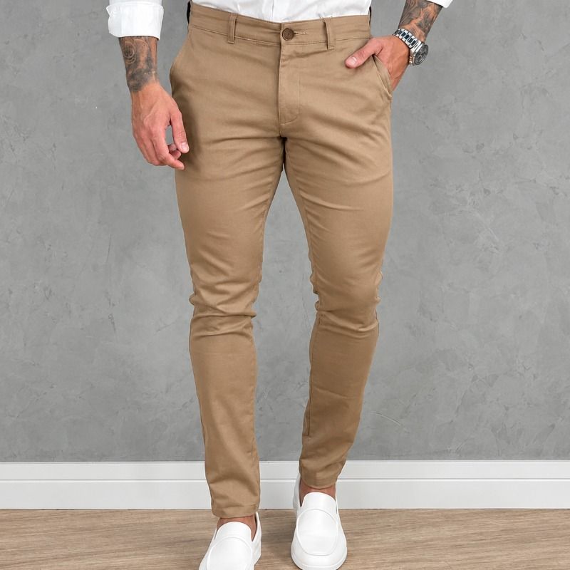 Calça Sarja Alfaiataria Esporte Fino (38 ao 48)