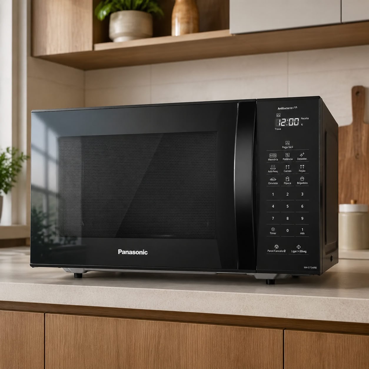 Micro-ondas Panasonic Nn-st54rbru 27 Litros Preto