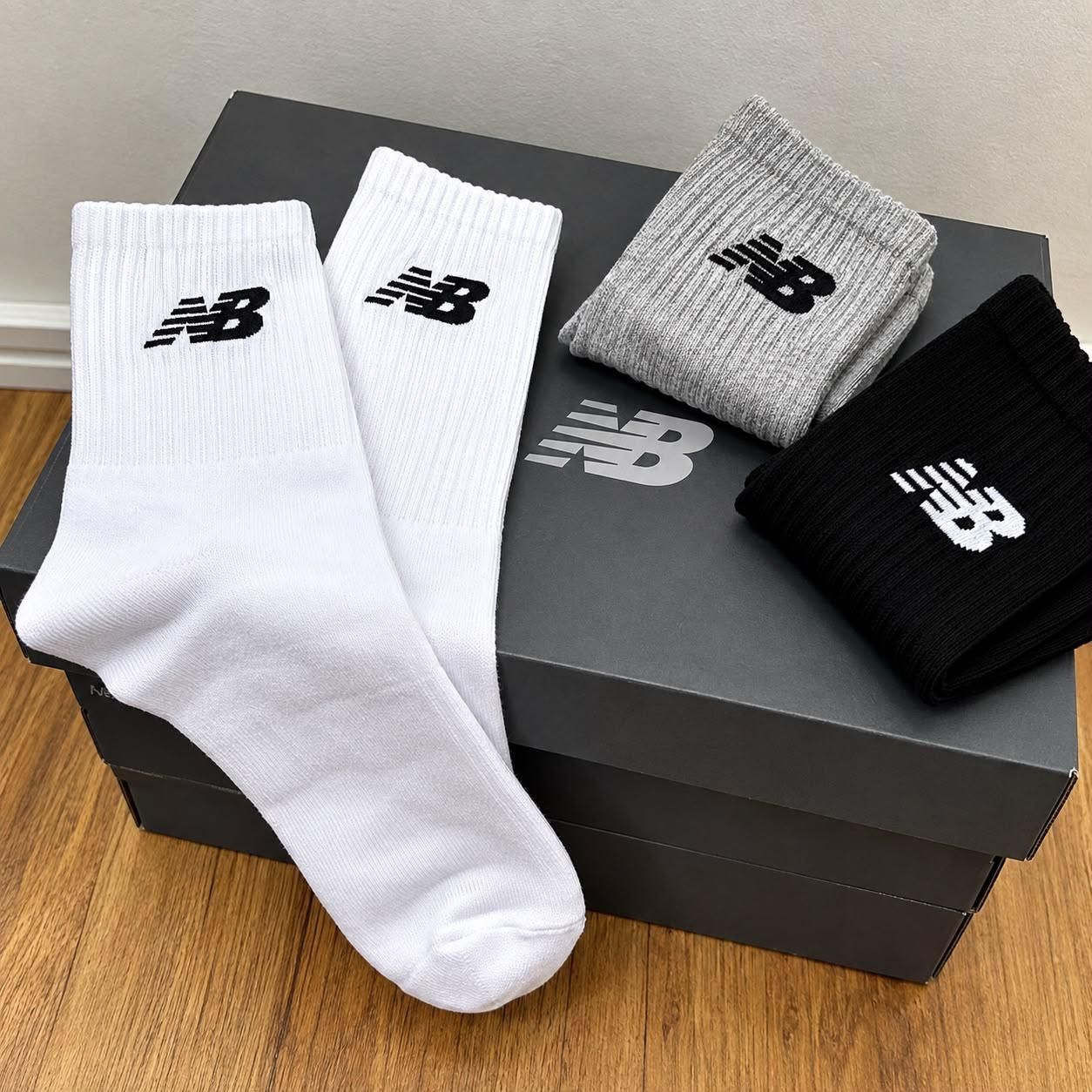 Kit 3 Meias New Balance Cano Longo