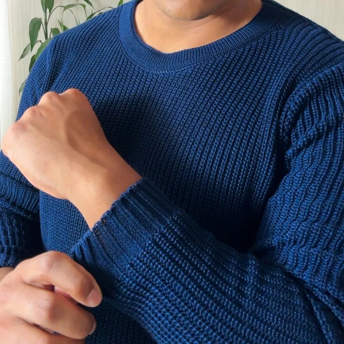 Suéter Masculino Lã Tricot Blusa De Frio Social Manga Longa (P ao GG)