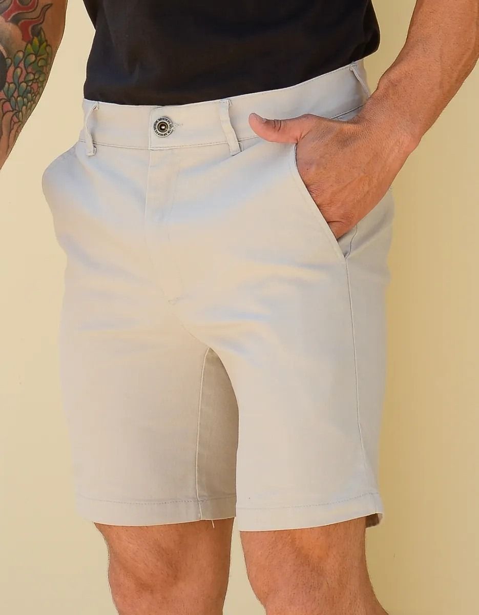 Shorts Masculino Sarja Alfaiataria Chino Sport Fino Social (38 a 48)