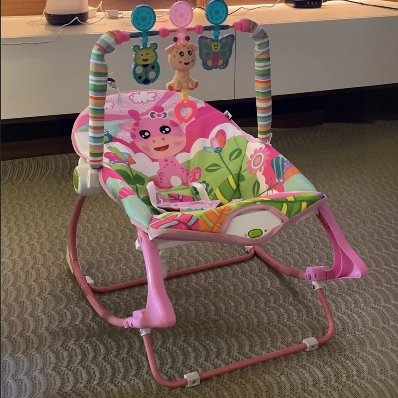 Cadeira De Balanço Descanso Funtime Maxibaby 18kgs Unicórnio Unicórnio
