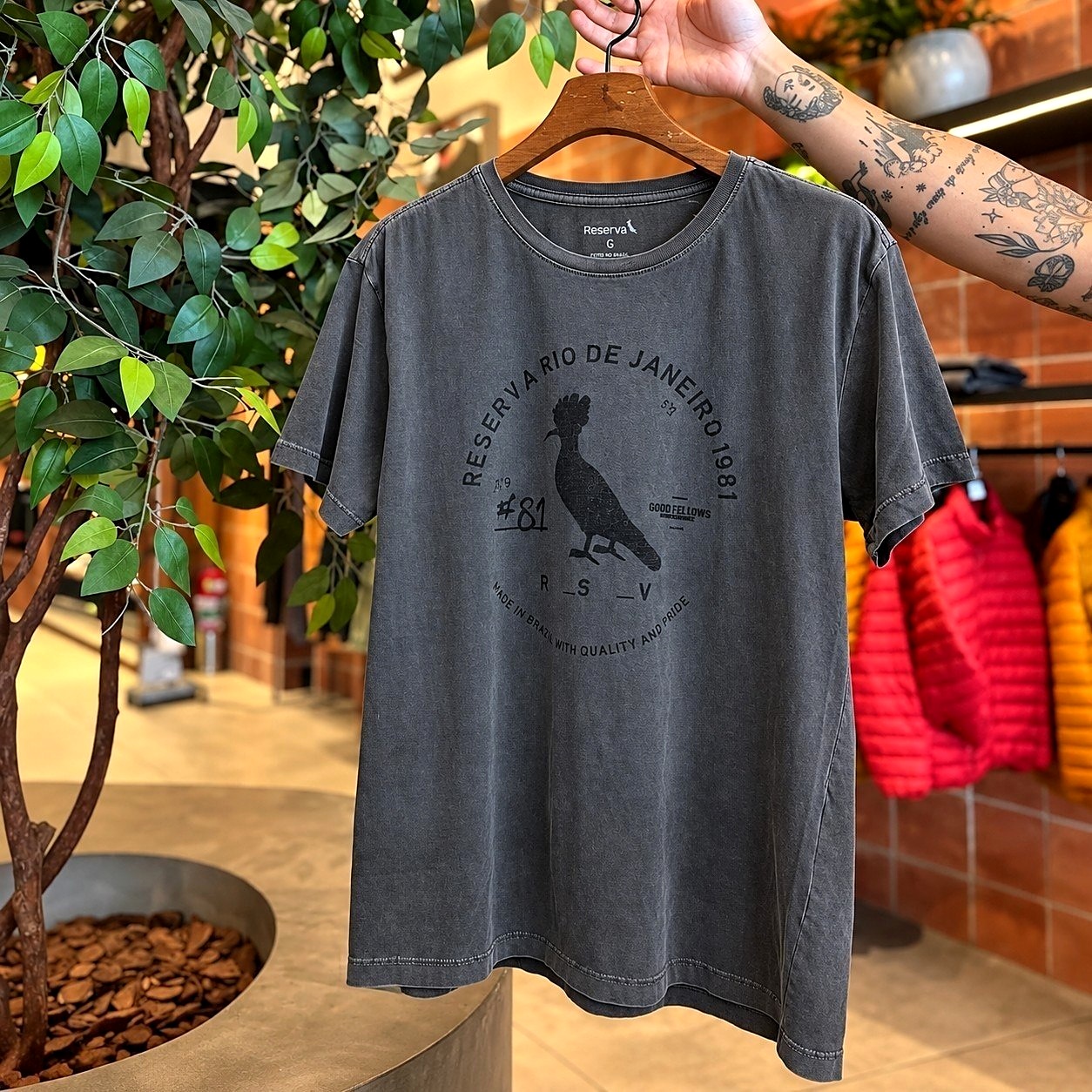 👕 Camiseta Sb Algodão Carimbo Reserva (4 cores)