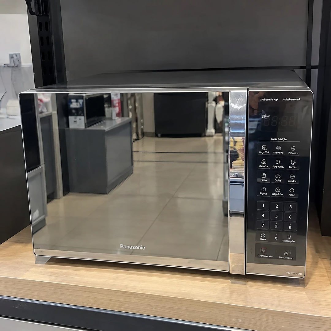 Micro-ondas Nn-st67lsru 34 Litros Inox Panasonic