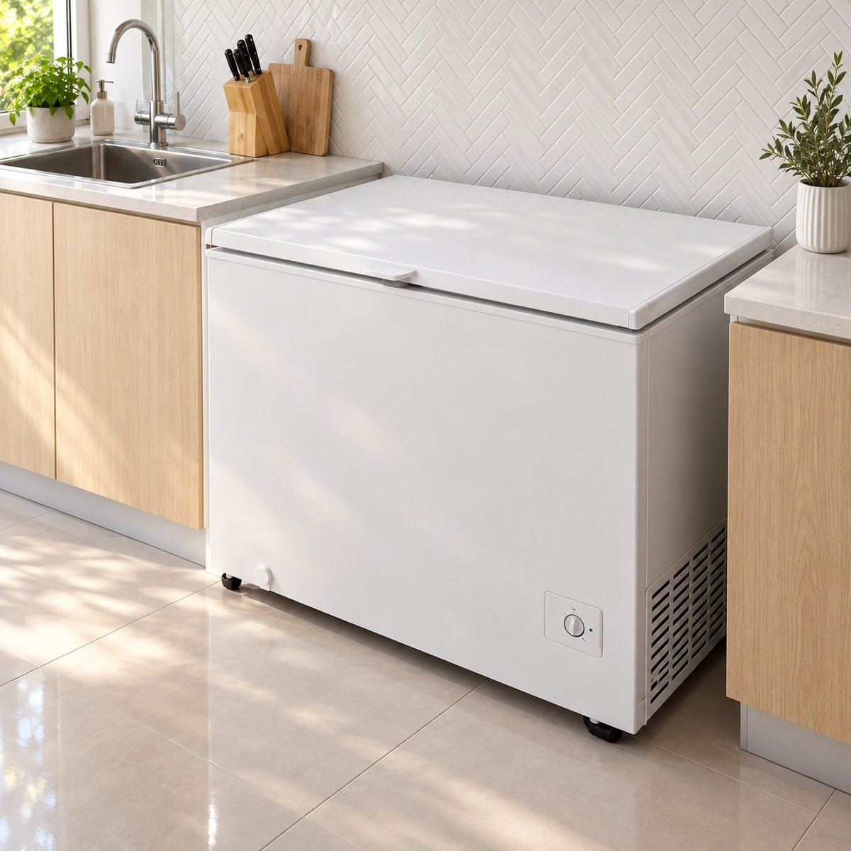 Freezer Horizontal Electrolux 315l Smart Inverter Dupla Função Hi330t Branco Bivolt