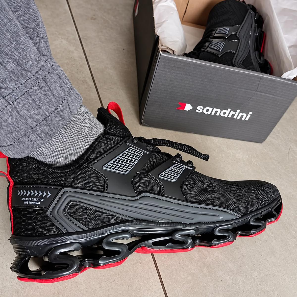 Tênis Masculino Sandrini V 12 Molas Sport Confortável
