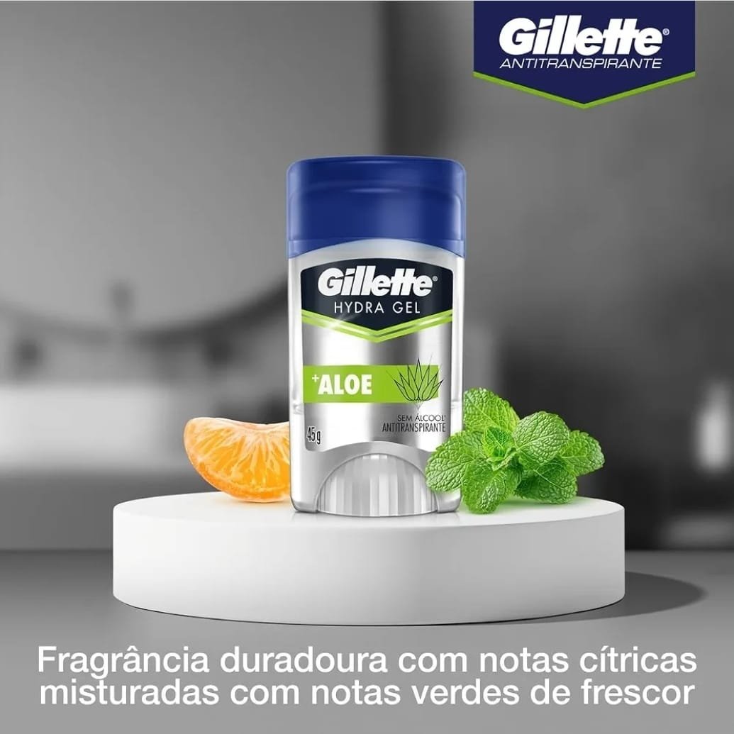 Gillette Desodorante Antitranspirante em Gel Aloe 45 g