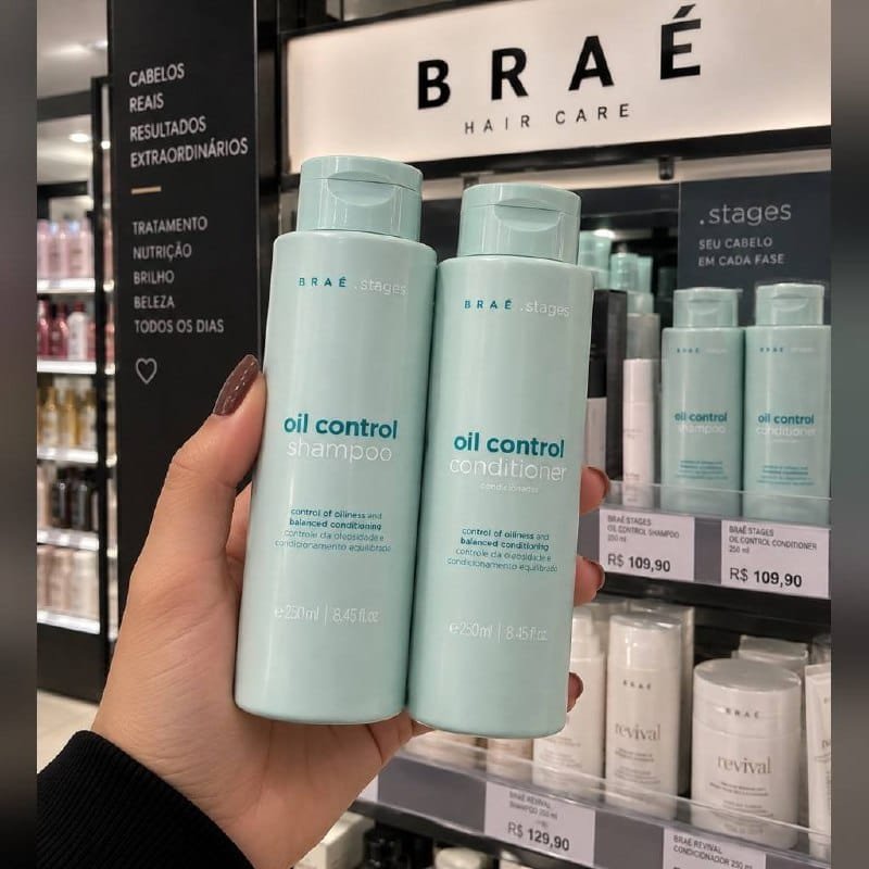 Kit Braé Stages Oil Control Shampoo + Condicionador 250ml