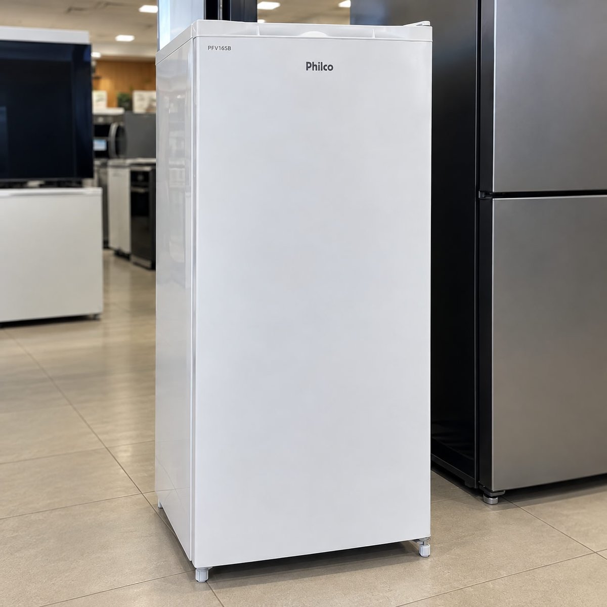 Freezer Vertical Pfv165b 4 Gavetas 140 L Branco Philco 127 V Branco