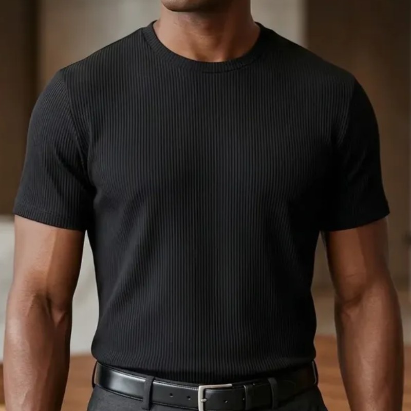 Kit 3 Camisetas Masculina Canelada Americana Gola Careca (P ao GG)