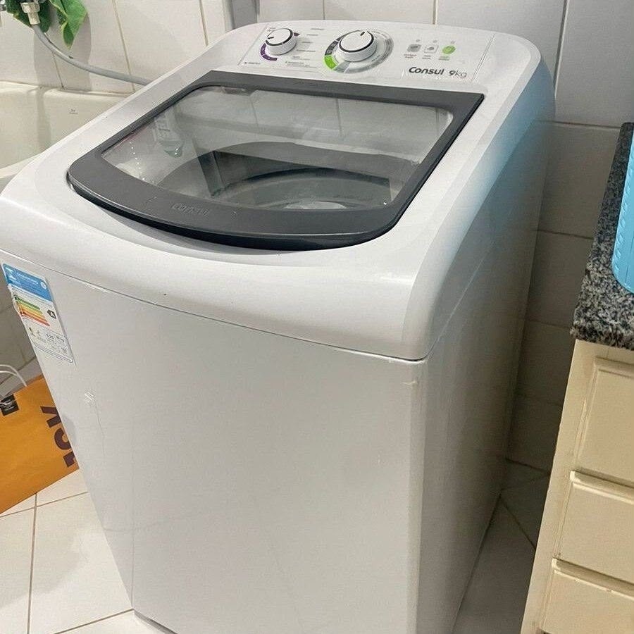 Máquina De Lavar Consul 9kg Branca Com Dosagem Econômica