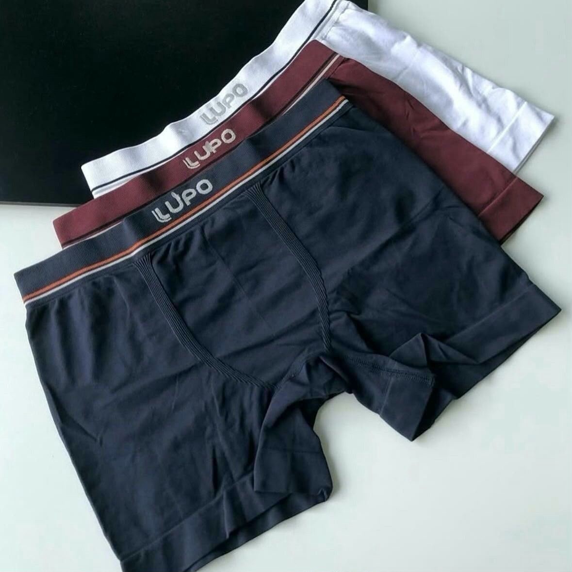 Kit 6 Cuecas Boxer Lupo Microfibra Sem Costura Box Masculina