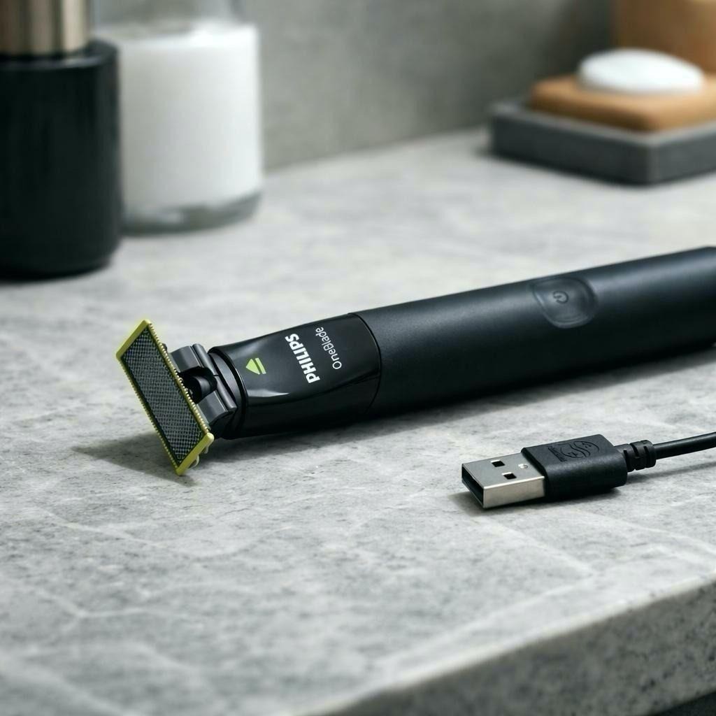 Máquina de barbear Philips OneBlade QP1424/10 preta