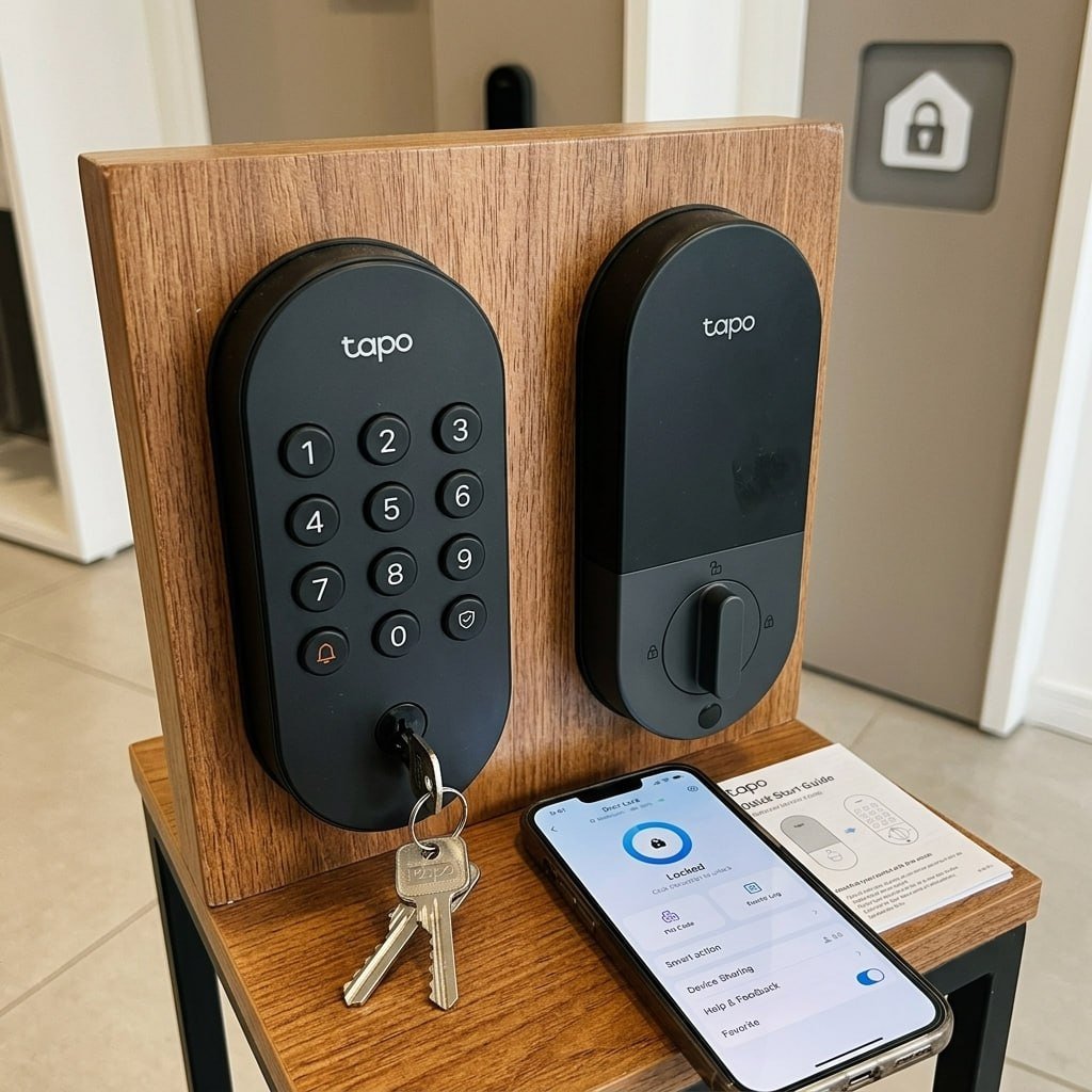 TP-Link Tapo DL100 Fechadura Digital Inteligente Wi-Fi com Até 200 Senhas