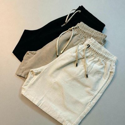 Kit 3 Shorts Masculino Bermuda Linho Verão Envio Imediato
