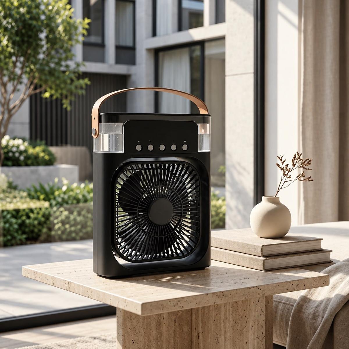 Climatizador De Ar Portátil Com Umidificador E Ventilador Us
