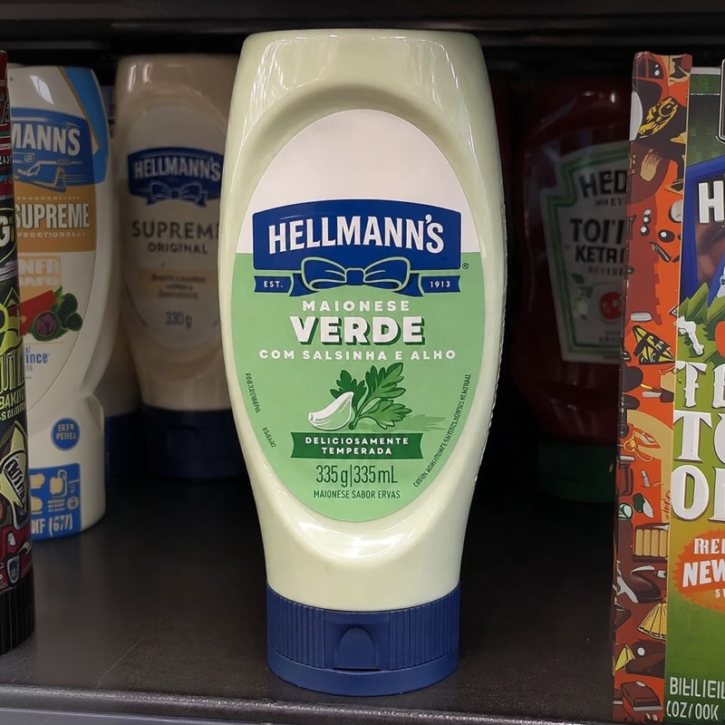 Hellmann's Maionese Verde Squeeze 335g