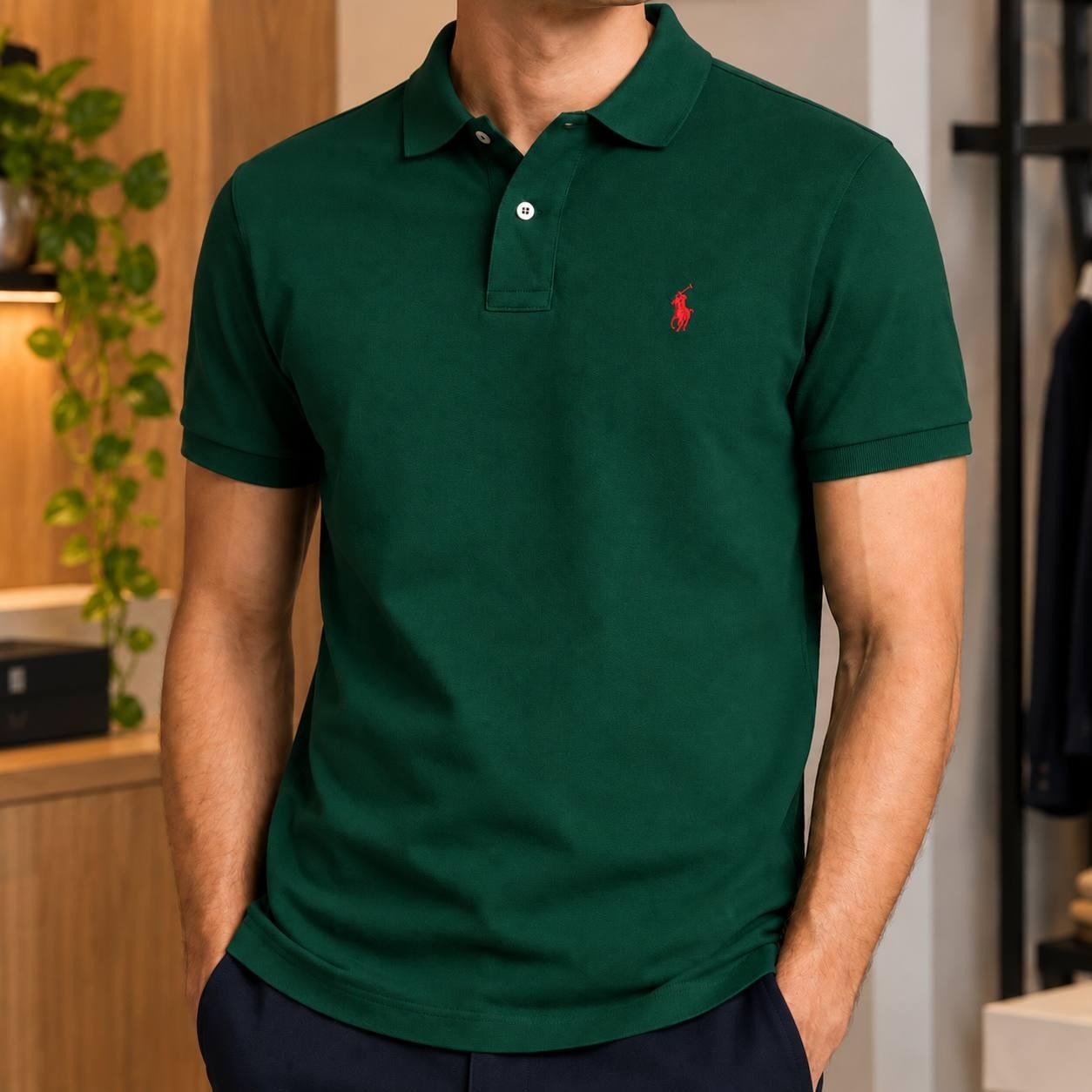 Camisa Polo Ralph Lauren Masculina Basica Algodão Piquet