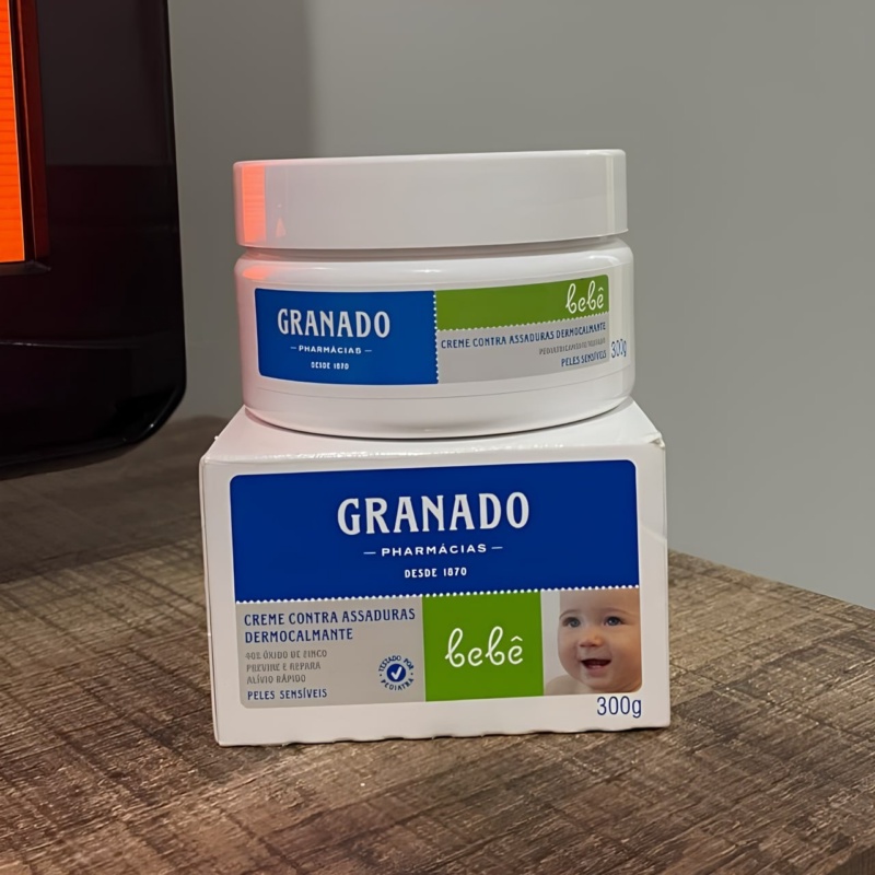 Granado Creme Assaduras Dermocalmante Bebê, Peles Sensíveis, 300g