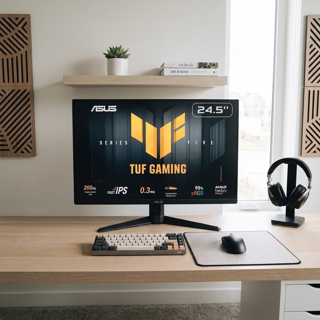 Monitor Gamer ASUS TUF 24.5", Full HD, 200Hz, 0.3ms,