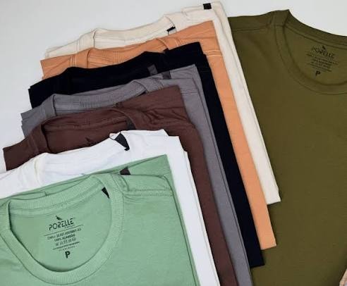 Kit 7 Camisetas Basica Lisa Algodão Premium Masculina (P ao GG)