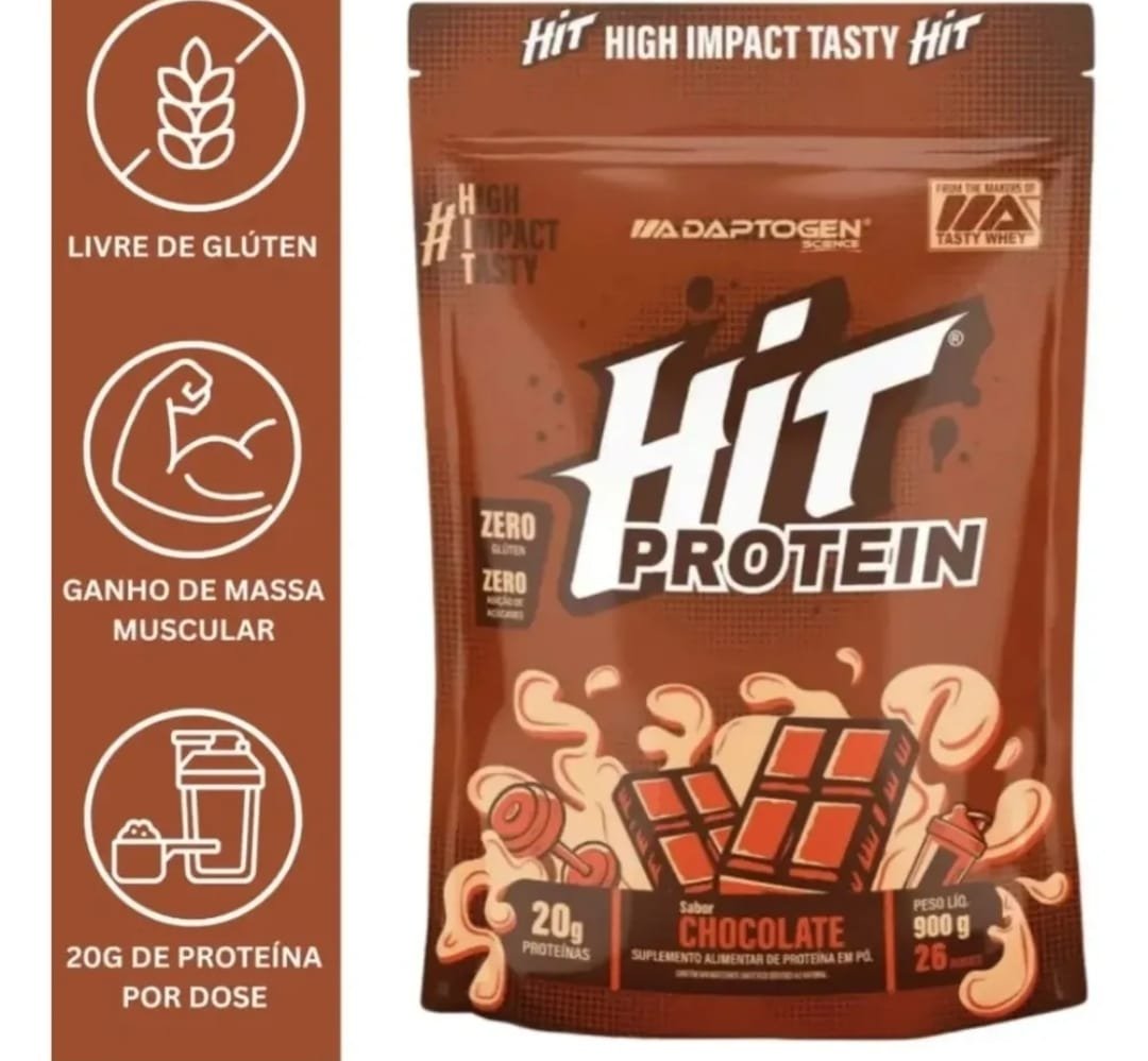 Hit Protein Whey 900g - Adaptogen Science Sabor Chocolate