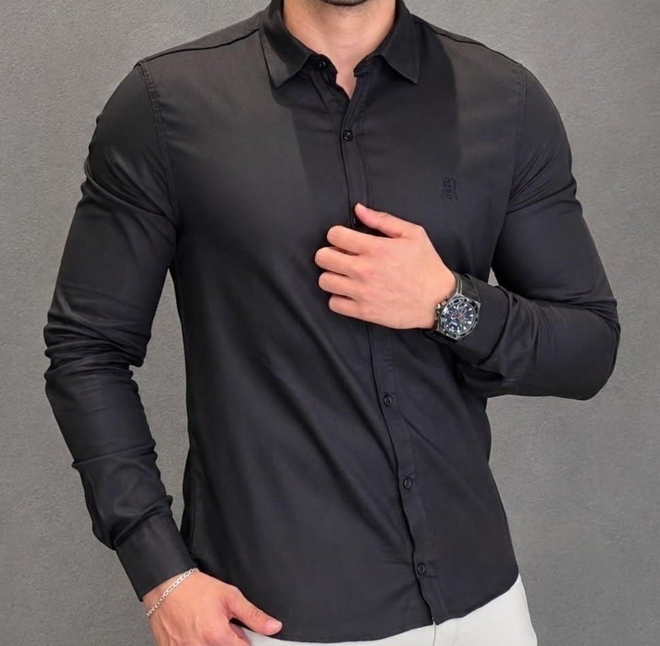 Camisa Slim Fit Polo Wear Masculina (P ao GG)