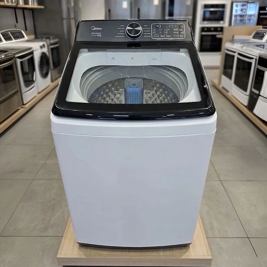 Máquina de Lavar Roupas 12kg Branca Midea Wave Impeller 127V