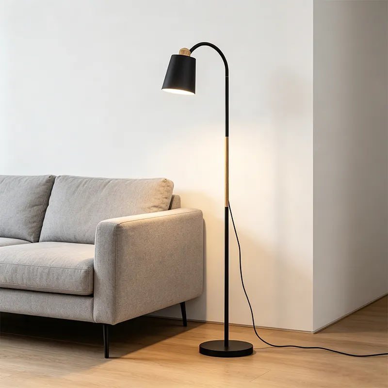 Luminária Abajur Metal Articulada Chão Flexivel 1,6m Bravvi