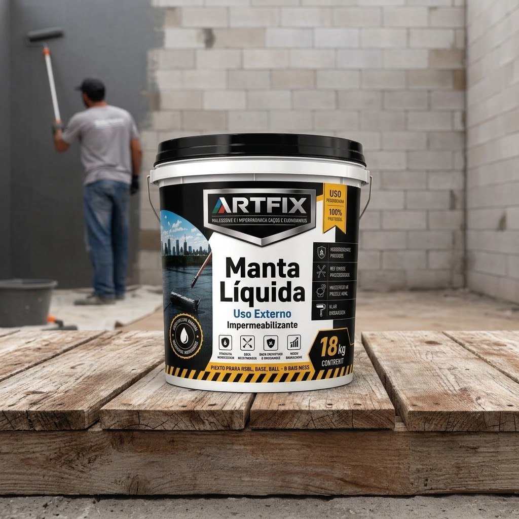 Manta Liquida Emborrachada 18kg Impermebilizante Premium