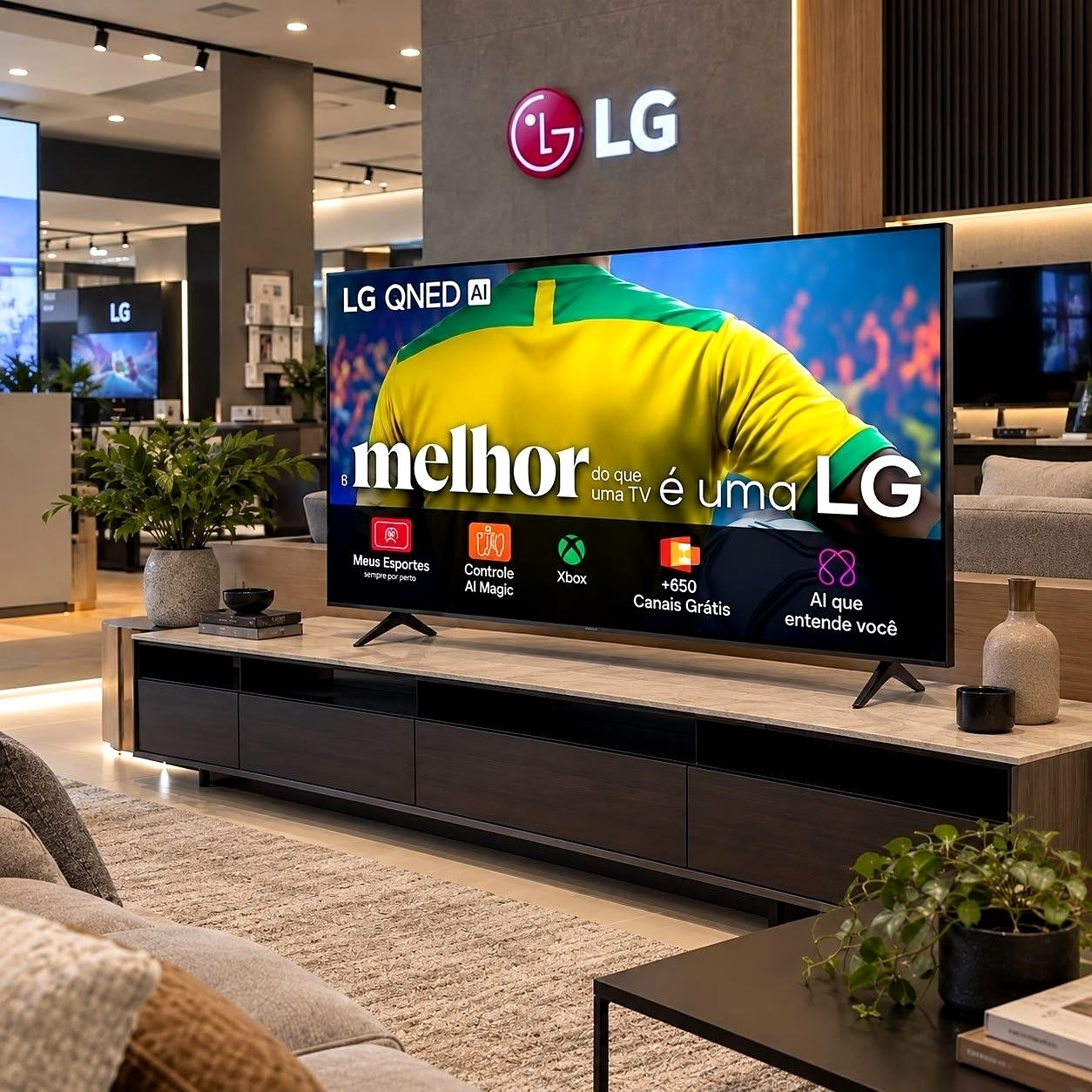 📺 Smart TV 4K 50" LG QNED Processador AI α7 Ger8
