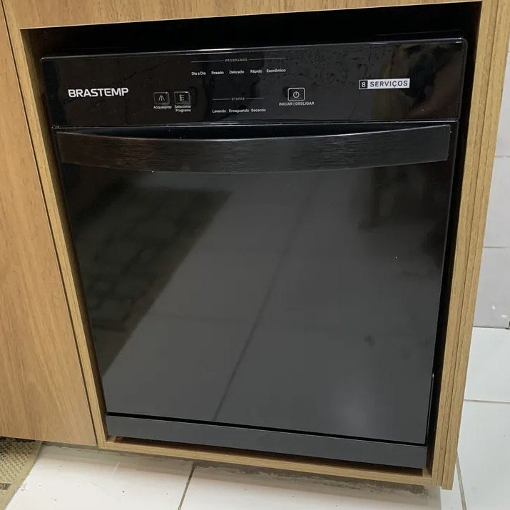 Lava Louças Brastemp 8 Serviços Preta - BLF08AE Preto 127v