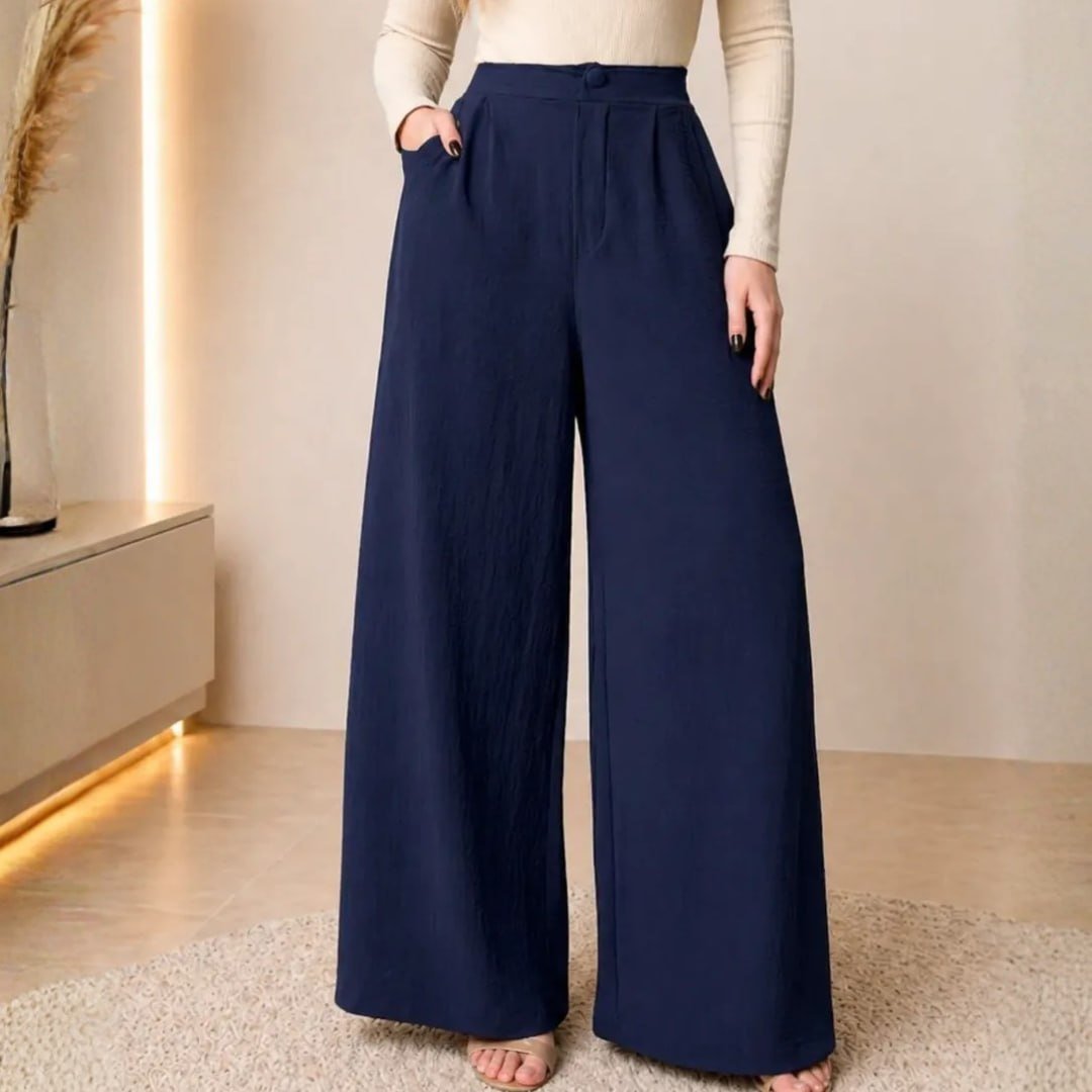 Calça Pantalona Wide Leg Duna Elegante Casual