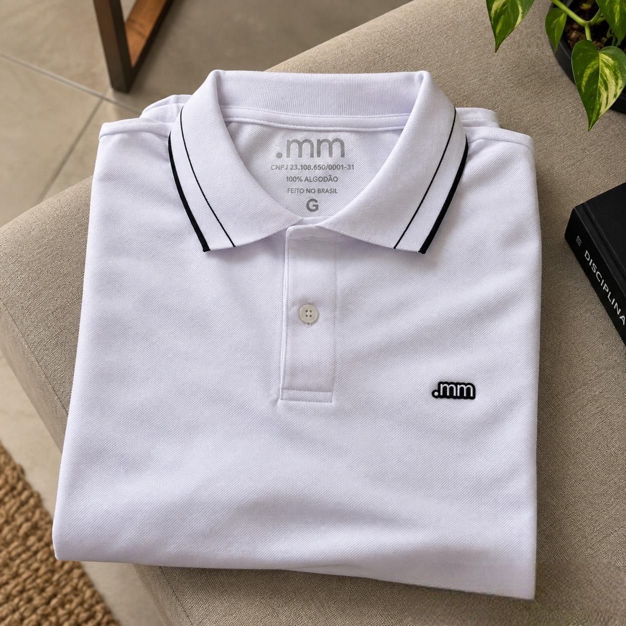 Camisa Gola Polo Pique Algodão (P ao GG)