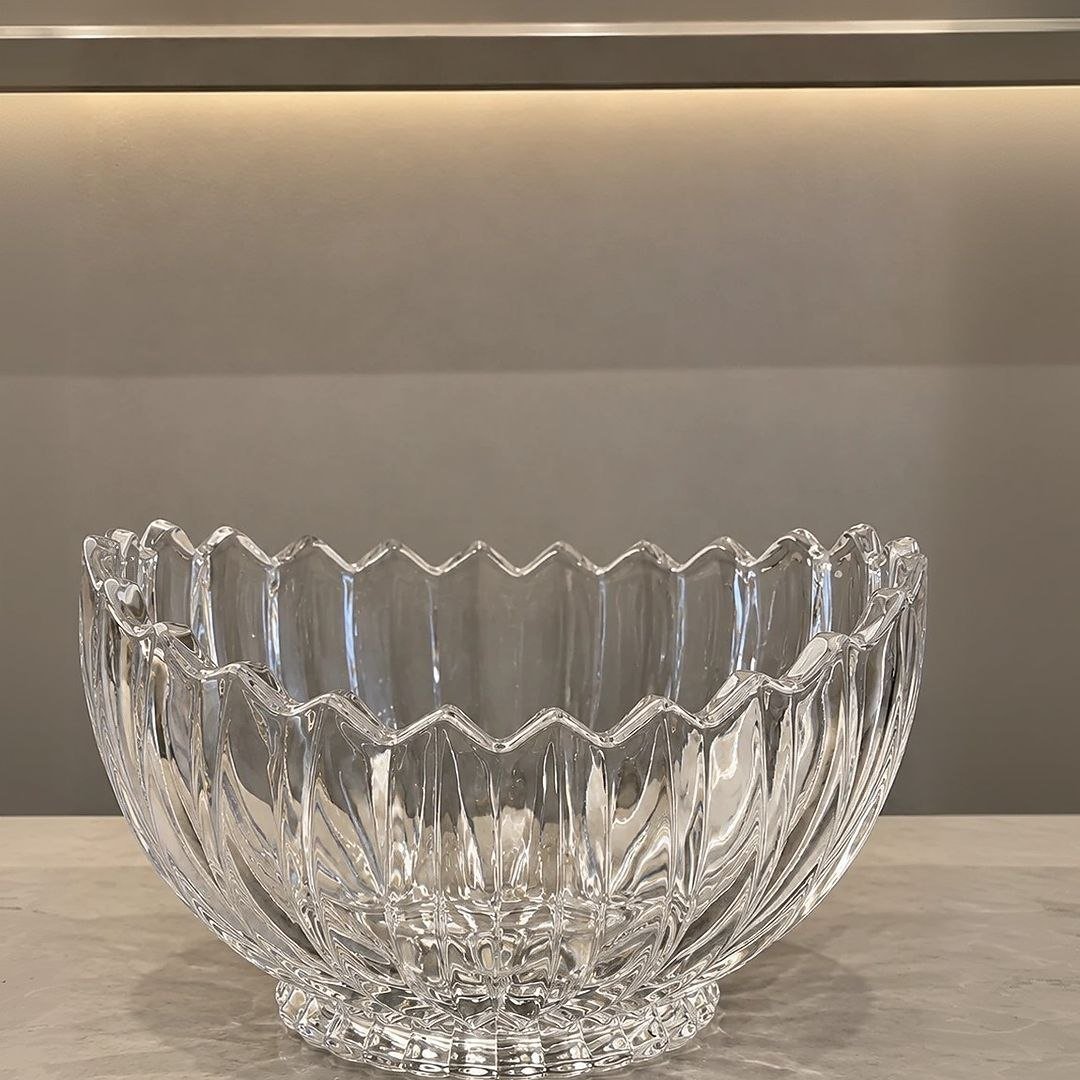 WOLFF - Centro de Mesa de Cristal Geneva 28cm x 15cm x 13,5cm