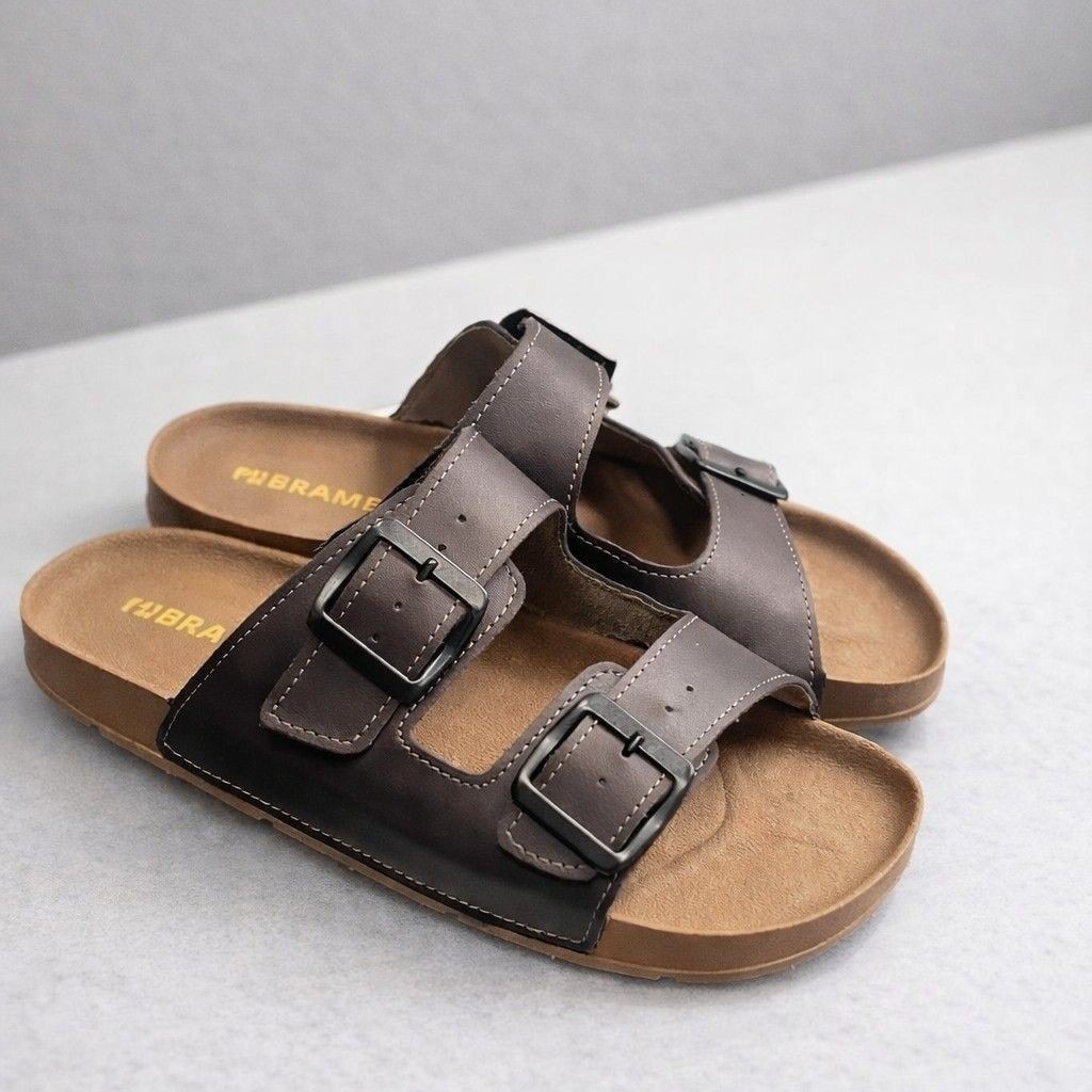Birken Masculina Birken Chinelo Em Couro Ecológico Leve (35 ao 43)