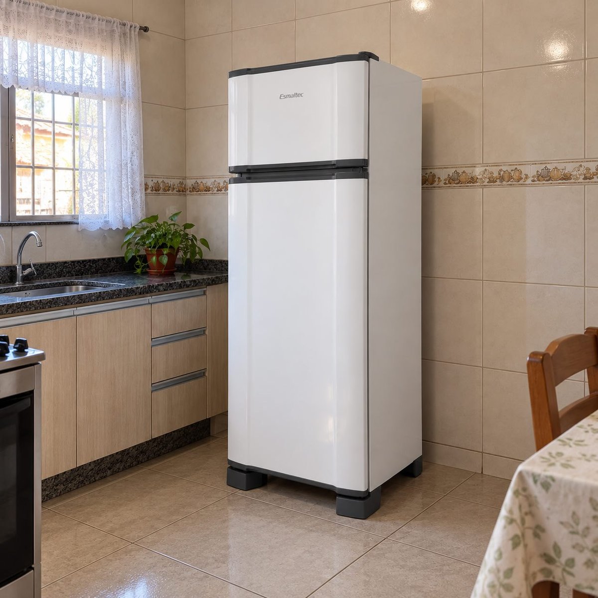 Geladeira Esmaltec Inverter 306L Degelo Manual Rcd38pro Branco