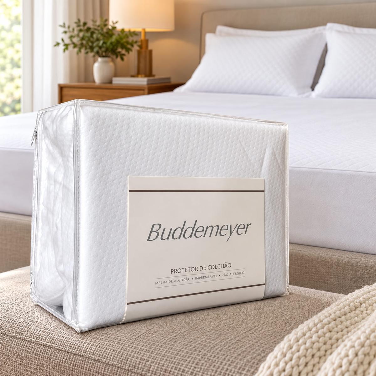 Protetor De Colchão Queen Buddemeyer Maison Algodão Branco