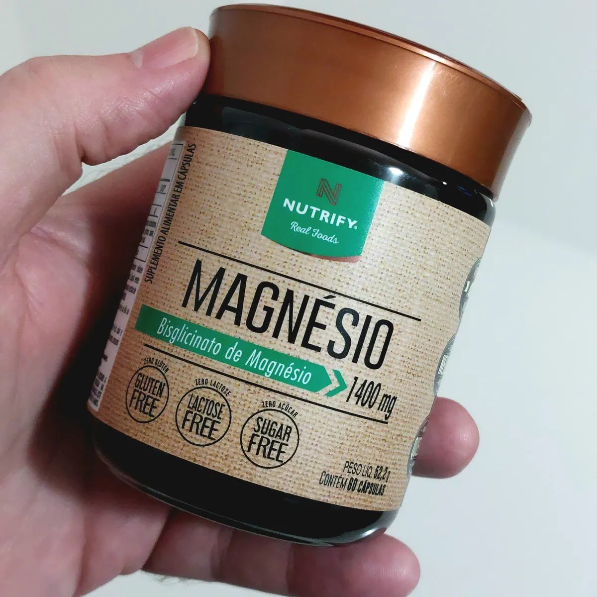 Magnésio Nutrify em cápsula Sem sabor de 60 un