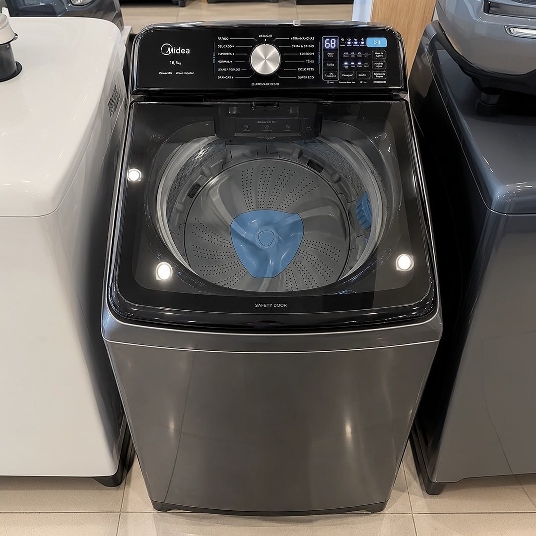 Lavadora De Roupas Midea 16,5kg Cesto Inox Ma512w165/gk-05