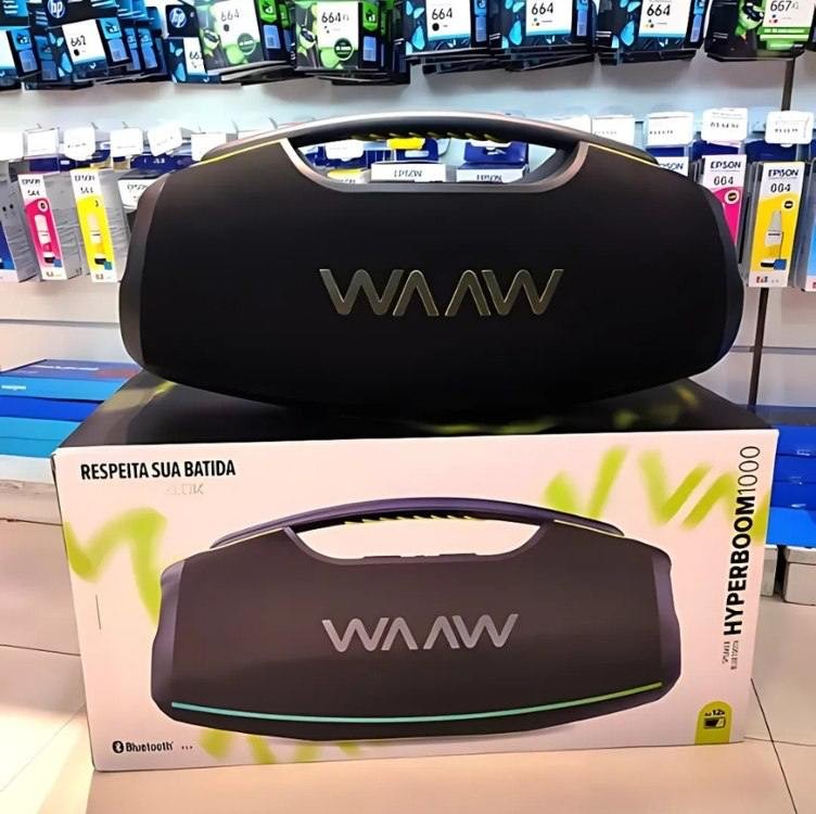 Caixa De Som Speaker Bluetooth Waaw Hyperboom 1000