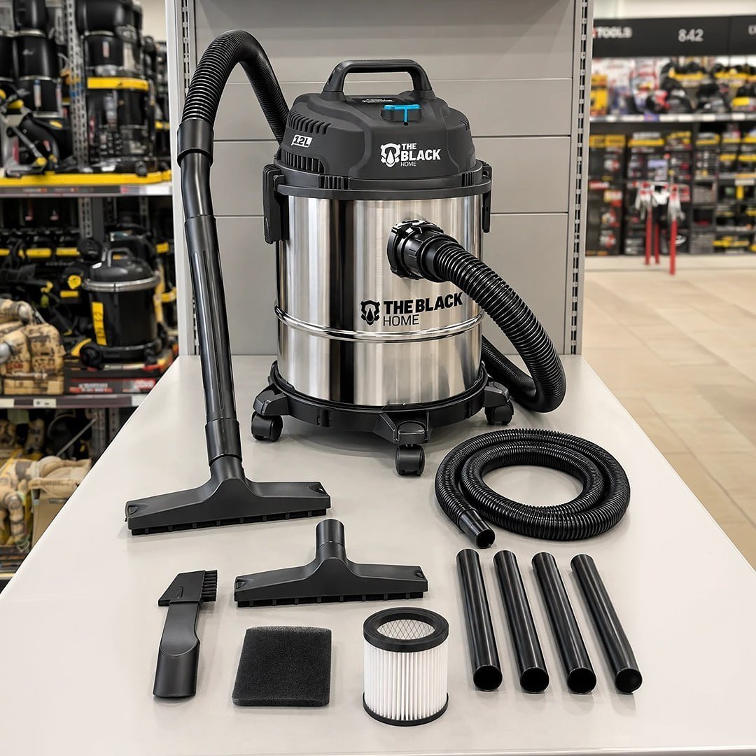 Aspirador De Pó E Água Bac120 Inox Turbo 12L 1200w + Soprador Multiuso 127V
