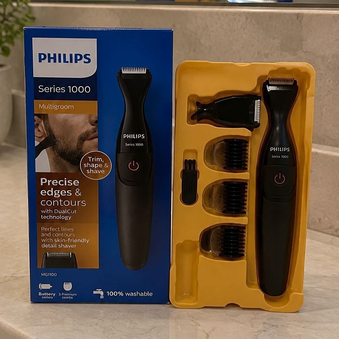 Aparador De Barba Series 1000 Mg1100 À Pilha Philips