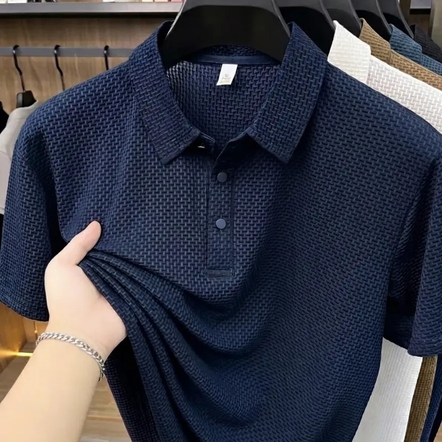 Camisa Polo Texturizada Masculina Old Money Casual Premium