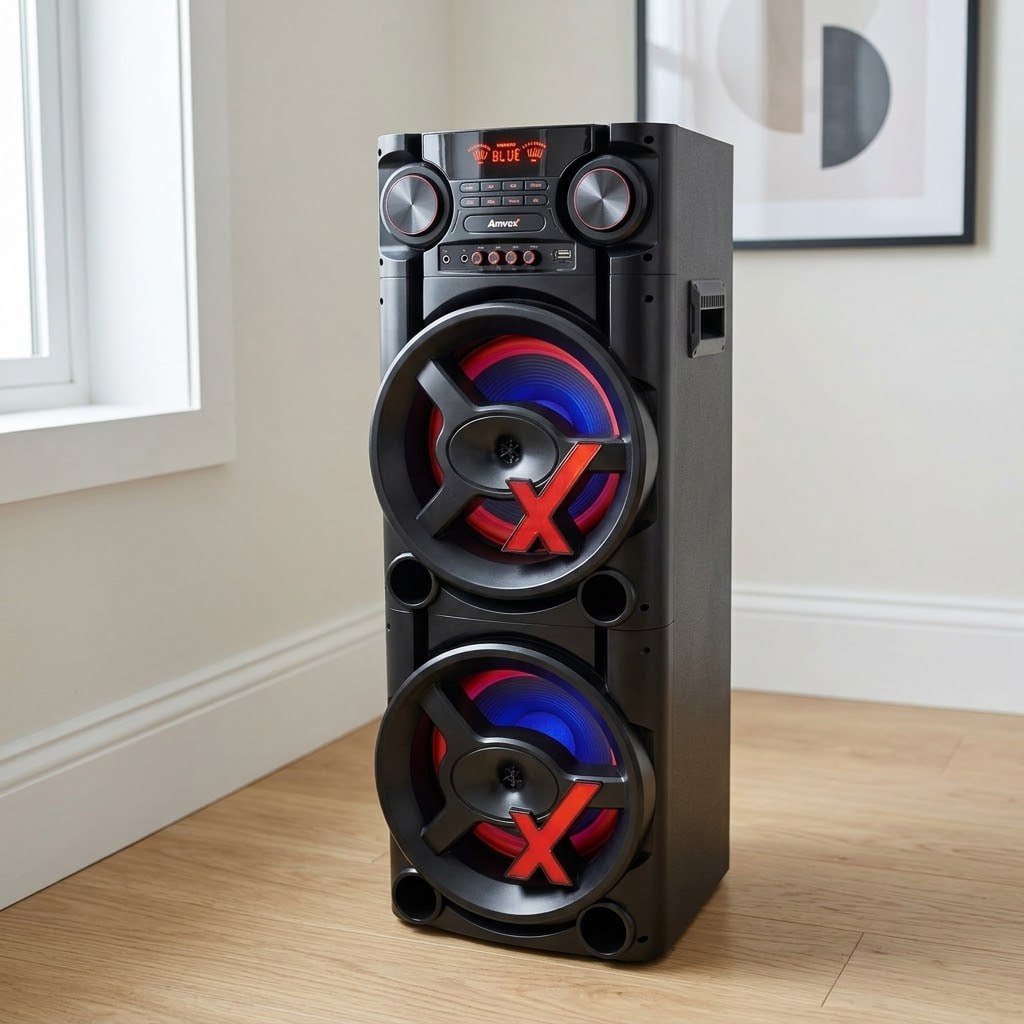 Amvox Caixa de Som Amplificada ACA 1900 New X SFM- 1900W RMS
