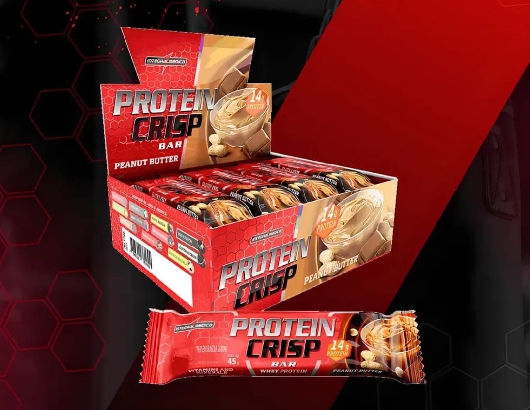 Protein Crisp Bar Peanut Butter 12 und Integralmédica