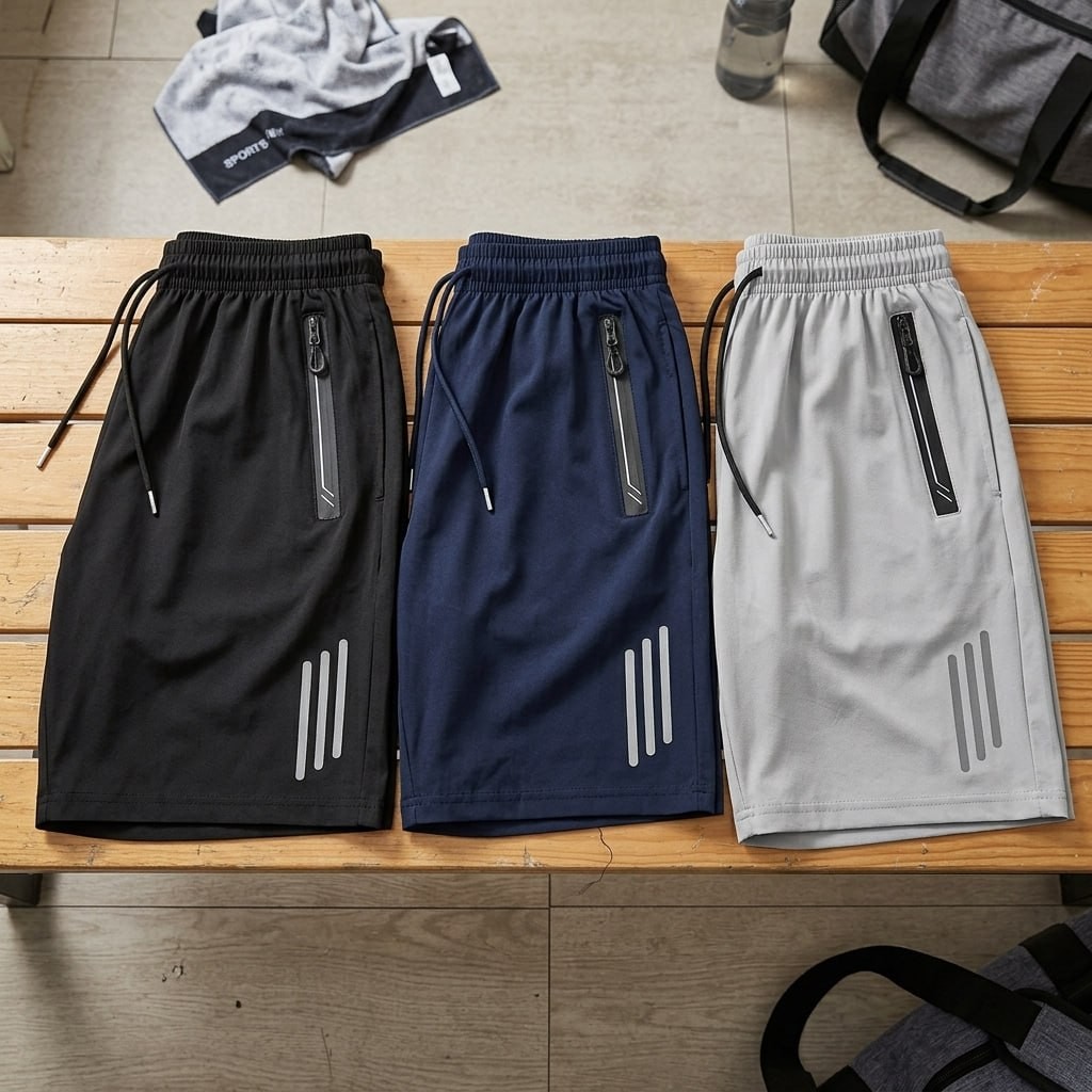 Kit 3 Bermuda Masculina Short Tactel Secagem Rápida Academia