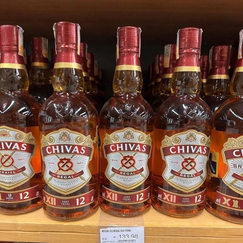 Whisky Chivas Regal 12 anos Blended Escocês - 1 litro